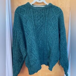 Vintage LL Bean thick green sweater